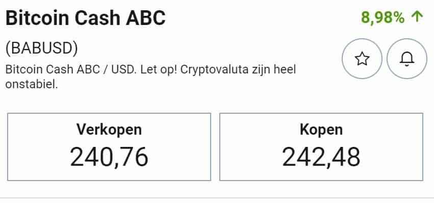 Beleggen in Bitcoin Cash: Bitcoin Cash kopen