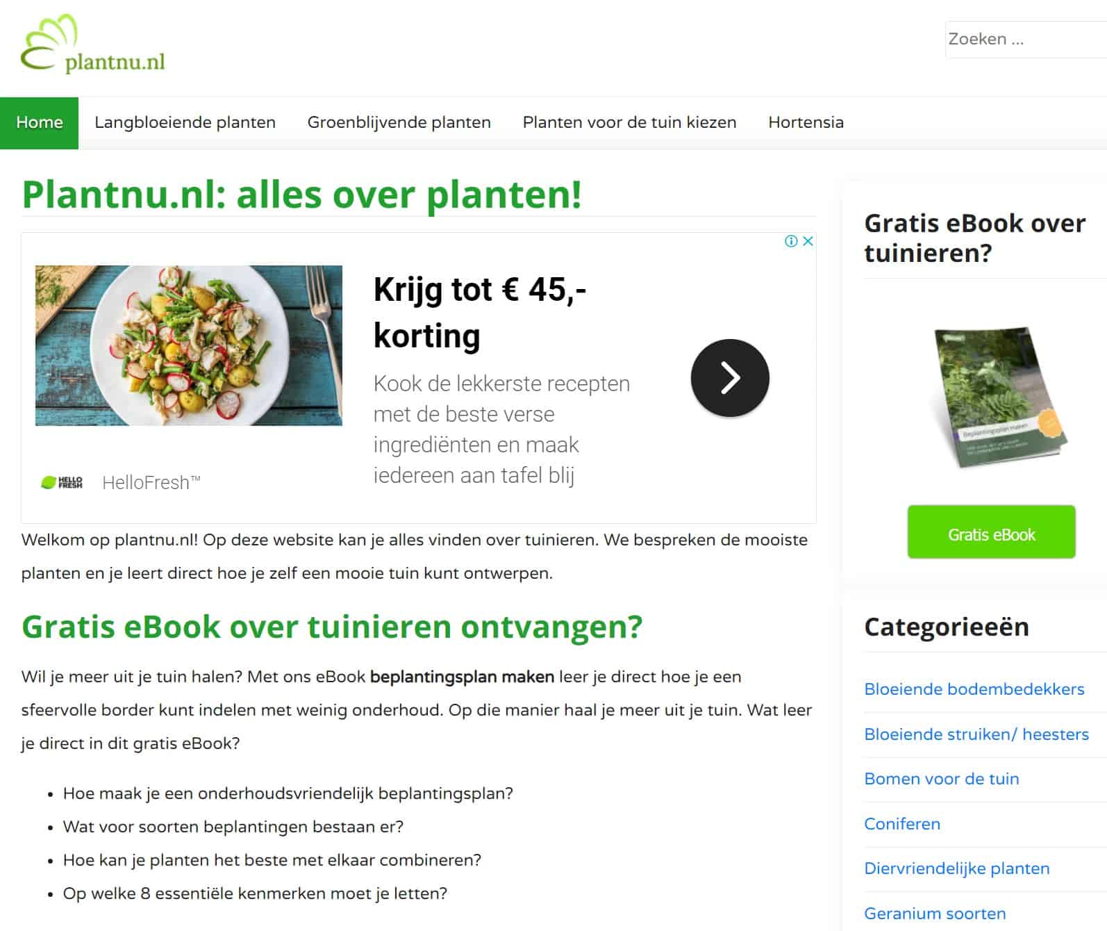 Plantnu voorbeeld