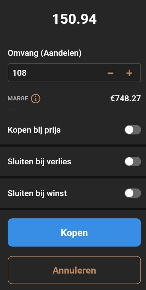 Capital.com order plaatsen