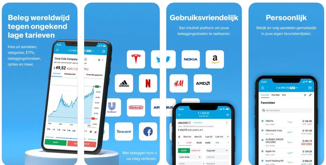 DEGIRO aandelen applicatie