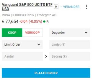 SP500 ETF kopen