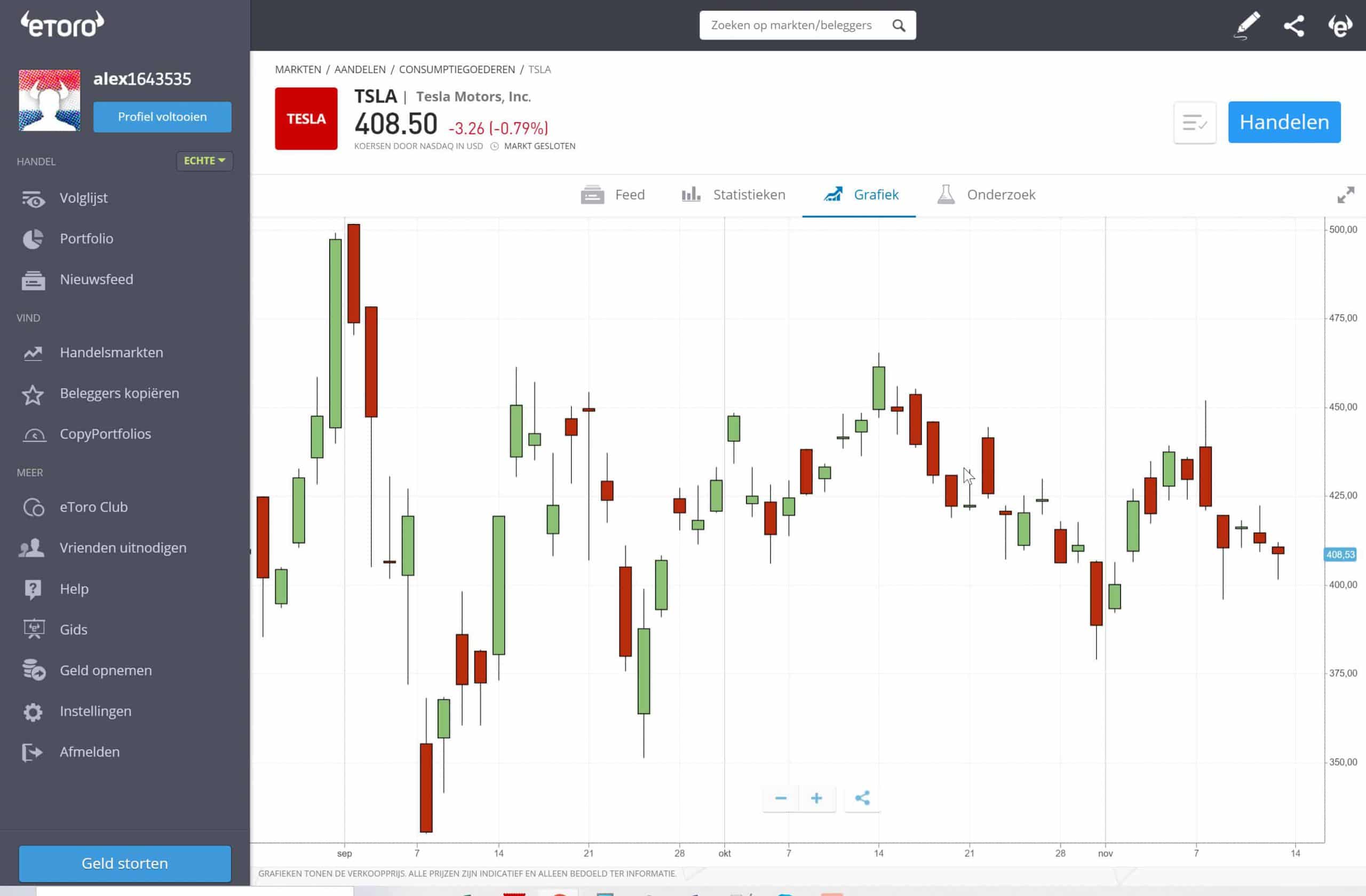 eToro beleggen software